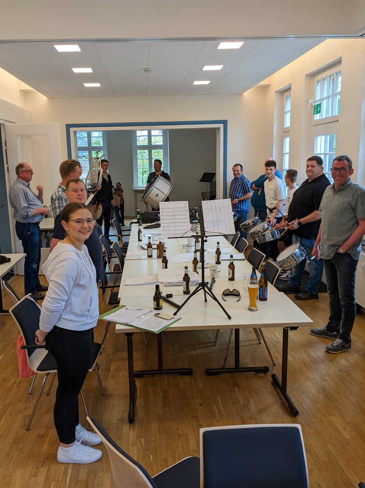 Übungstag des Spielmannszugs im Pfarrhaus